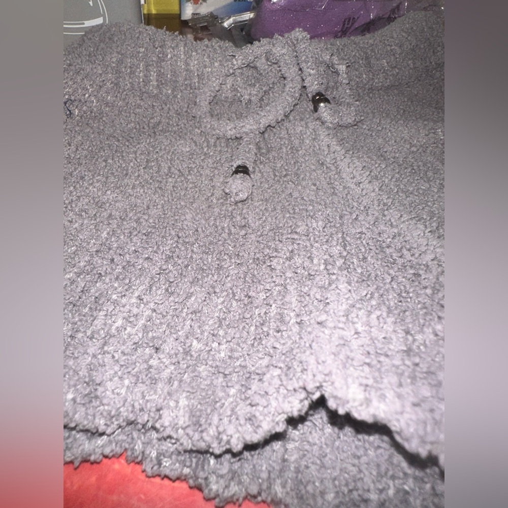 POL Solid FUZZY LOUNGE SHORTS - Picture 4 of 7